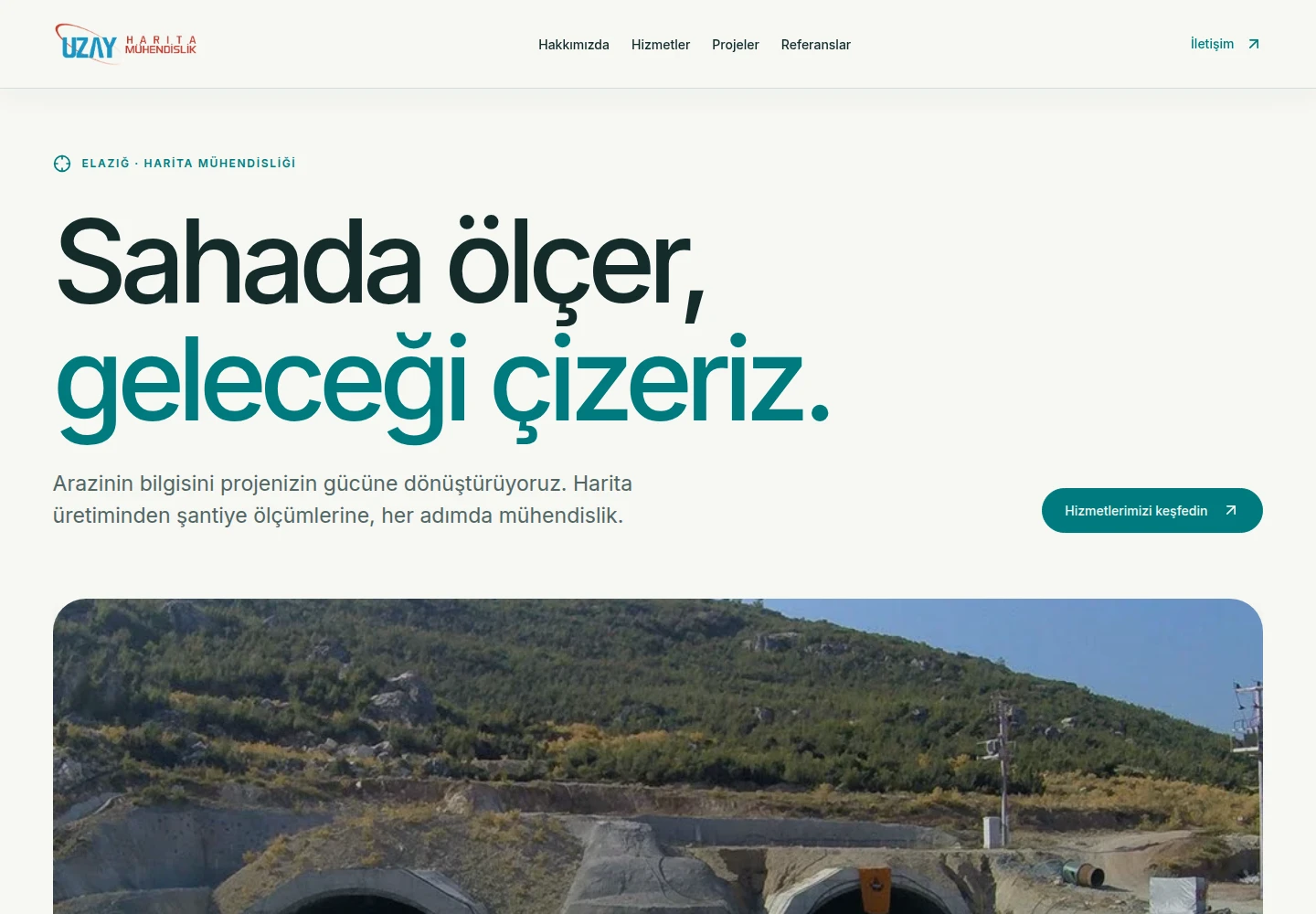 Uzay Harita için hazırladığımız kurumsal web sitesi